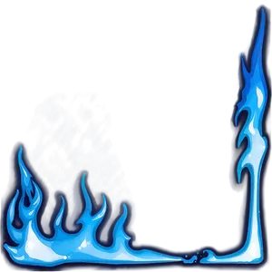 Icy Blue Flames PNG Axx PNG