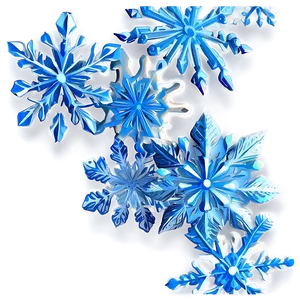 Icy Blue Snowflakes Png Jdt PNG image