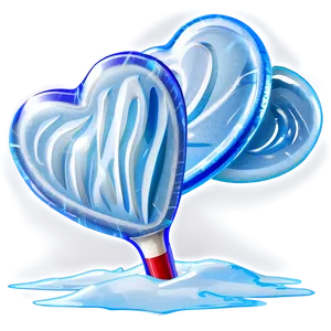 Icy Heart Lollipop PNG Uma