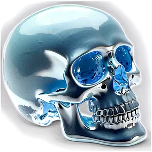 Icy Skull Painting Png A PNG image