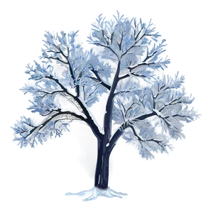 Icy Snow Tree Png 86 PNG image