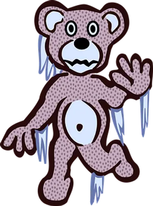Icy Zombie Teddy Bear