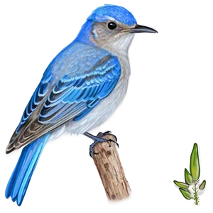 Idaho State Bird Mountain Bluebird PNG Wud99