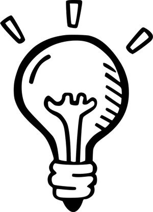 Idea Lightbulb Icon PNG