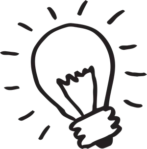 Idea Lightbulb Icon PNG image