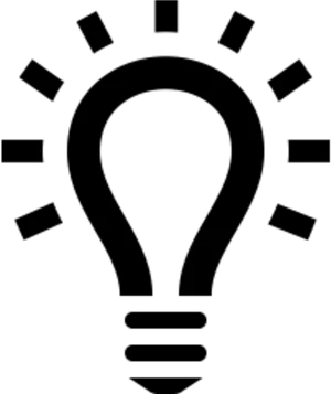 Idea Symbol Light Bulb Graphic PNG