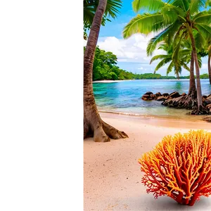 Idyllic Coral Reef Escape PNG 45