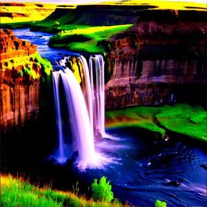 Idyllic Palouse Falls PNG Coc PNG