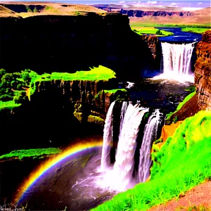 Idyllic Palouse Falls PNG Iug PNG