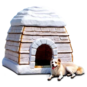 Igloo Dog House PNG 06122024