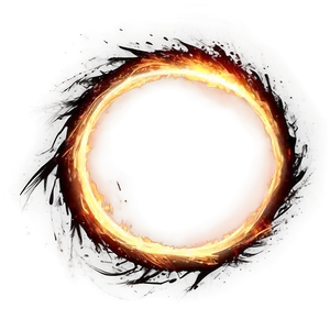 Ignited Fire Circle PNG 06272024 PNG