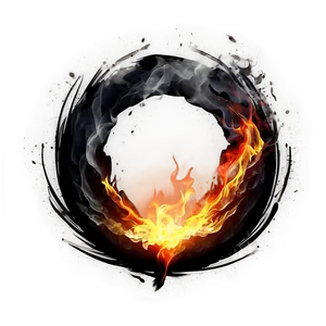 Ignited Fire Circle PNG Yvr PNG