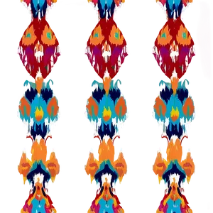 Ikat Fabric Pattern PNG Jel4