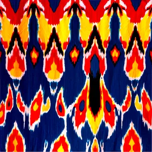 Ikat Fabric Pattern PNG Qve
