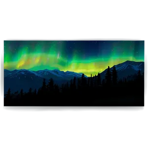 Illuminated Aurora Wilderness Scene Png Rxp24 PNG image