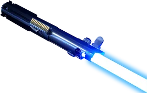 Illuminated Blue Lightsaber PNG image