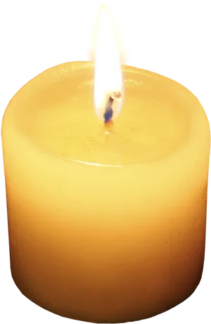 Illuminated Candle Flame