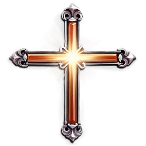 Illuminated Catholic Cross Designation PNG 77