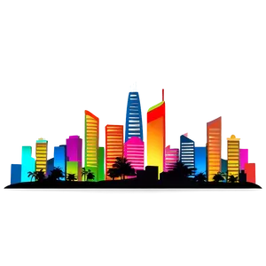 Illuminated Celebration Cityscape PNG 05232024