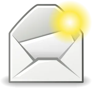 Illuminated Email Icon PNG image