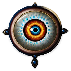 Illuminated Evil Eye PNG Fem
