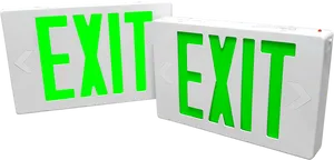 Illuminated Exit Signs PNG image