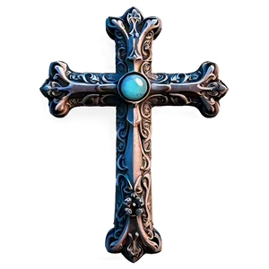 Illuminated Fancy Cross PNG 90 PNG
