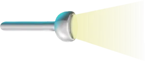 Illuminated Flashlight Beam