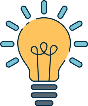 Illuminated Idea Concept PNG image