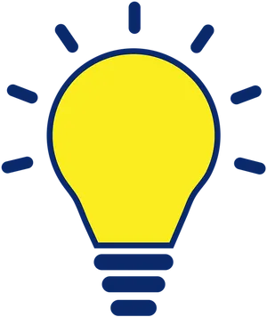 Illuminated Idea Icon PNG image