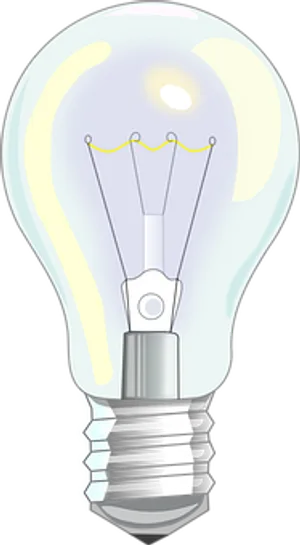 Illuminated Light Bulb Graphic