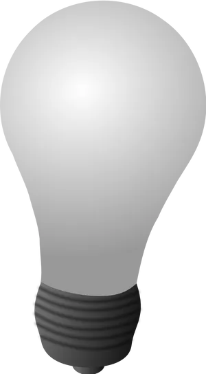Illuminated Light Bulbon Black Background