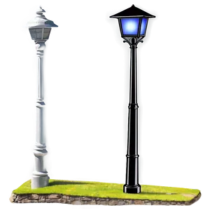 Illuminated Light Pole PNG Qtp PNG