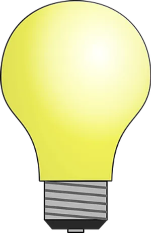 Illuminated Lightbulb Graphic PNG image