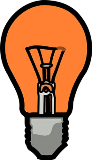Illuminated Lightbulb Graphic