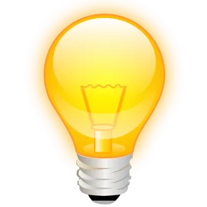 Illuminated Lightbulb Graphic