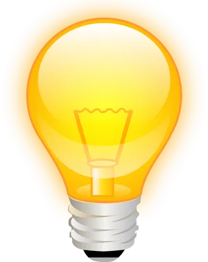 Illuminated Lightbulb Graphic
