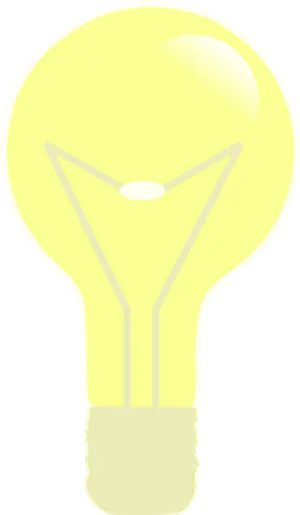 Illuminated Lightbulb Graphic PNG image