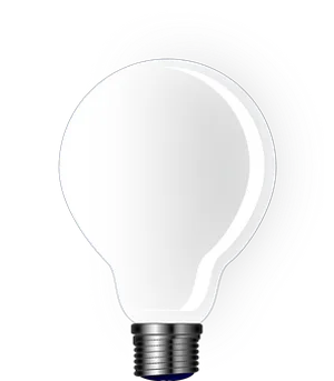Illuminated Lightbulbon Black Background PNG image