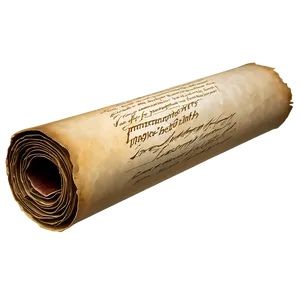 Illuminated Manuscript Scroll Png 06262024 PNG image