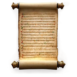 Illuminated Manuscript Scroll PNG Dyk93 PNG