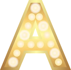 Illuminated Marquee Letter A