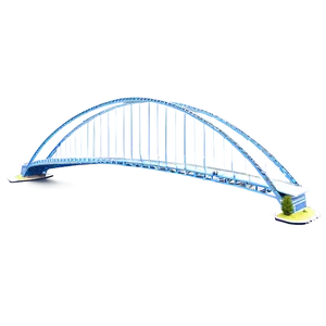 Illuminated Night Bridge Png 05242024 PNG image