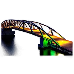 Illuminated Night Bridge Png 13 PNG image