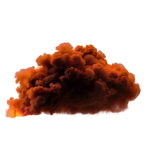 Illuminated Orange Smoke PNG 06262024