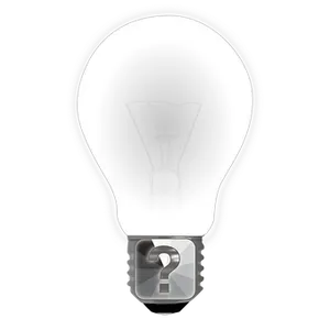 Illuminated Question Mark Bulb