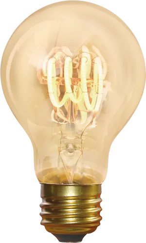 Illuminated Vintage L E D Bulb PNG image