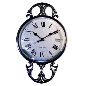 Illuminated Wall Clock PNG 06262024