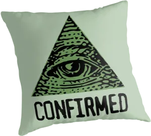 Illuminati Confirmed Pillow Design PNG image