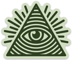 Illuminati Eyein Pyramid Graphic PNG image